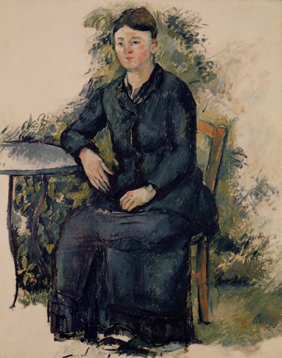 Madame Cezanne in de Tuin, 1880-82 door Paul Cézanne